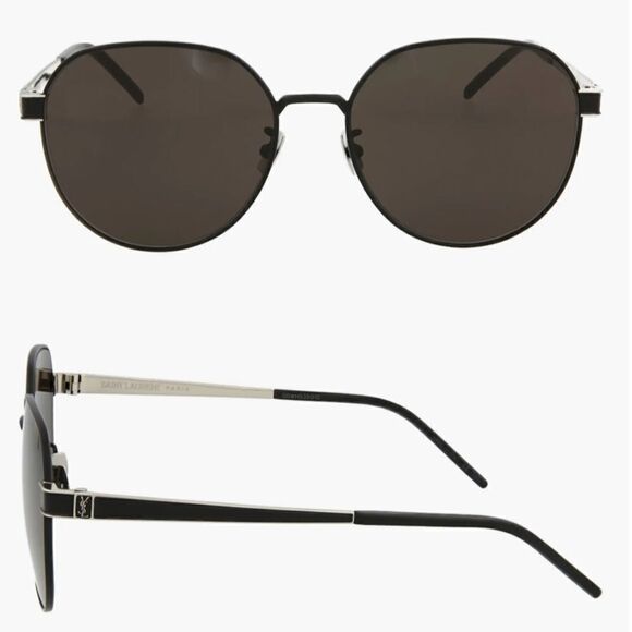 SAINT LAURENT Sunglasses SL 555  001 Black black Man Woman NWT - Picture 1 of 10